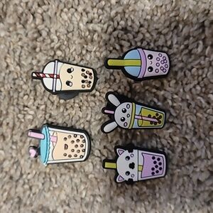 5 Piece Boba Croc Charm Set